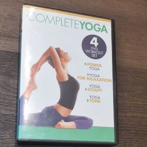 GAIAM Complete Yoga 4 DVD Workout Set - Black and White